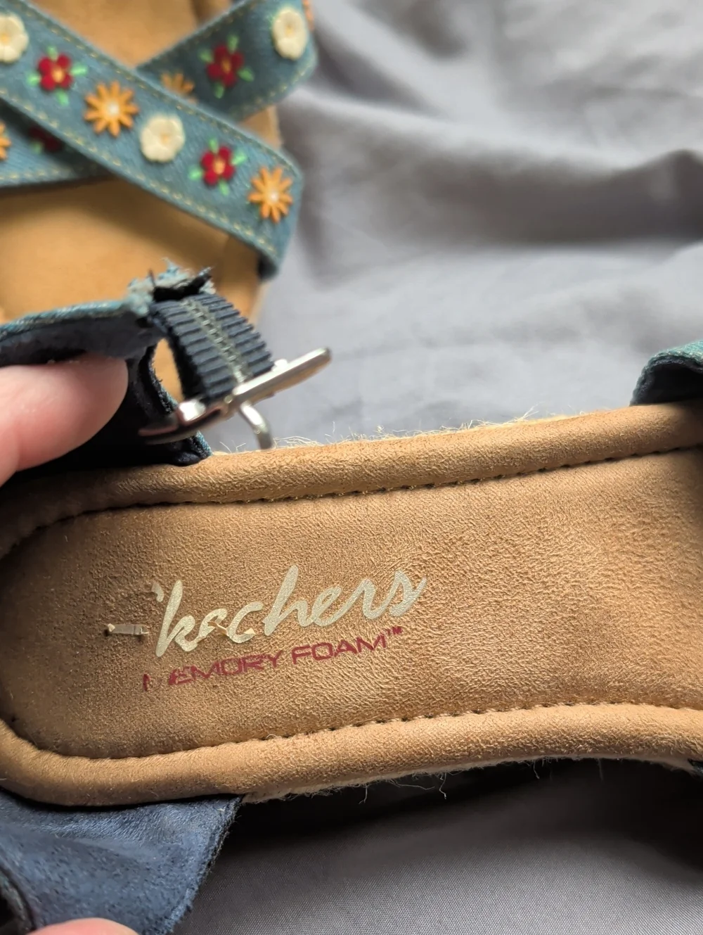 Skechers denim blue